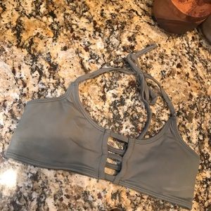 Olive green bikini top